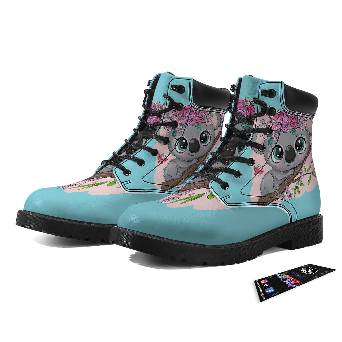 Koala Cute Print Boots-grizzshop