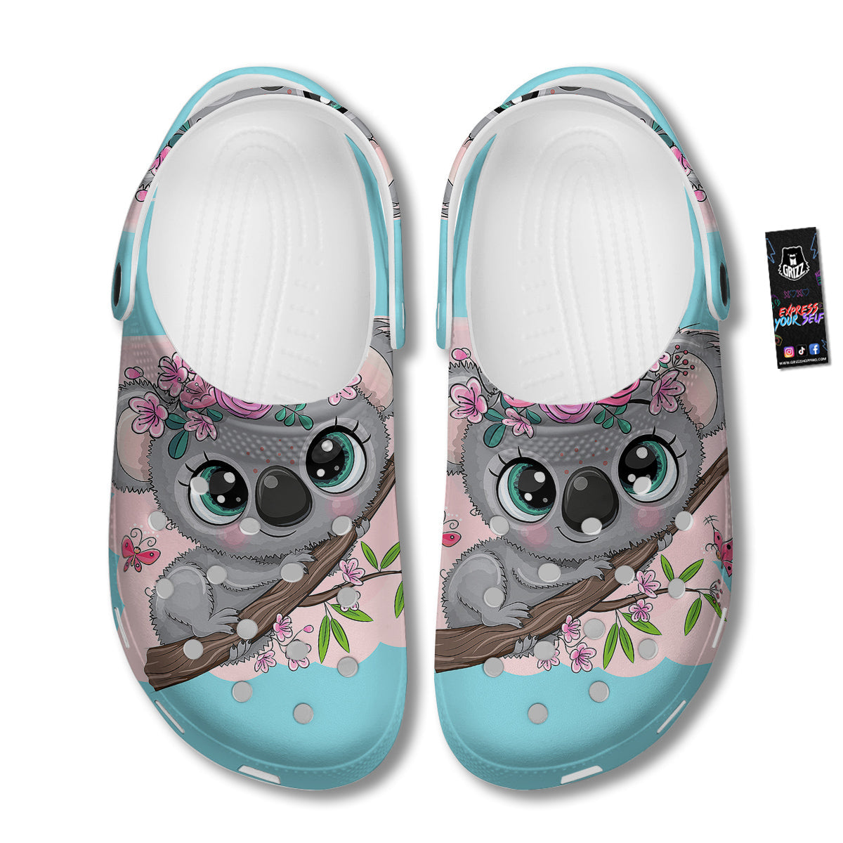 Koala Cute Print Clog-grizzshop