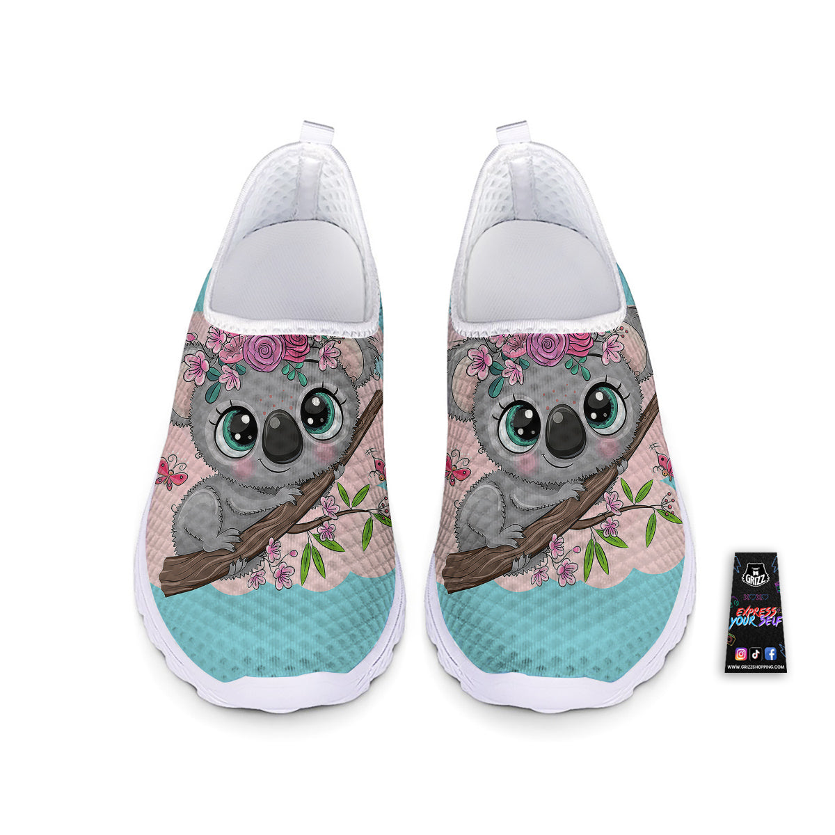 Koala Cute Print Nurse Shoes-grizzshop