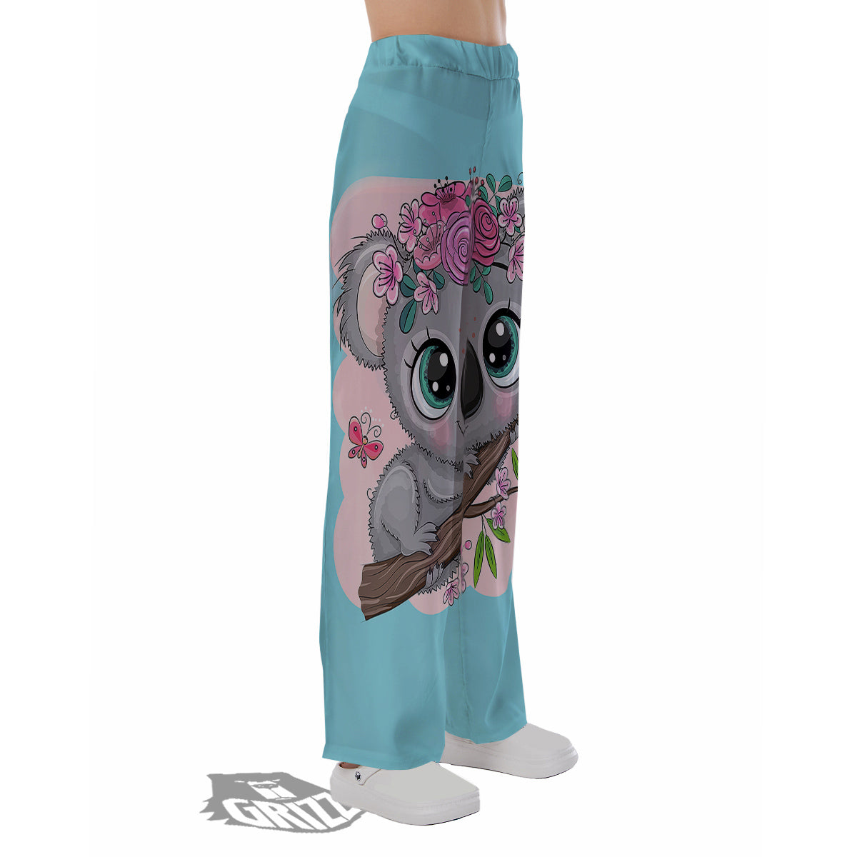 Koala Cute Print Pajama Pants-grizzshop