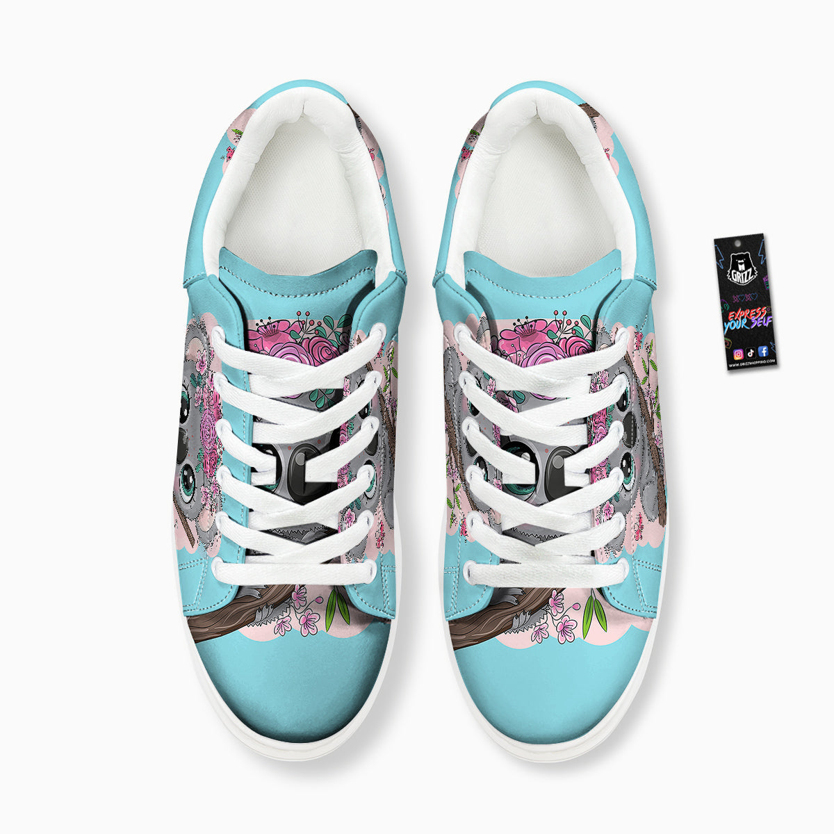 Koala Cute Print Platform Shoes-grizzshop