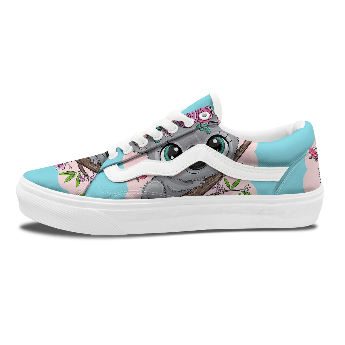 Koala Cute Print Skate Shoes-grizzshop