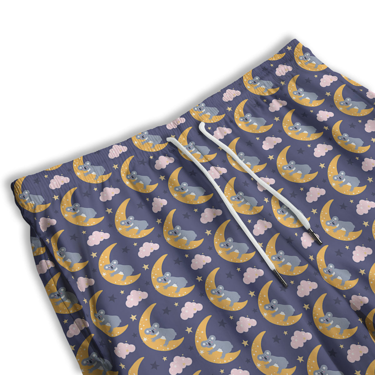 Mask Japanese Fox Print Men's Athletic Shorts