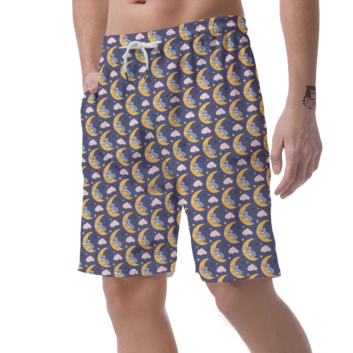 Koala Good Night Print Pattern Men's Shorts-grizzshop