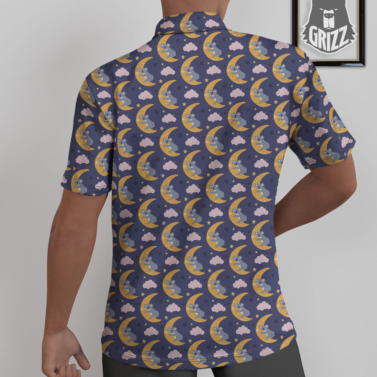 Koala Good Night Print Pattern Untucked Shirts-grizzshop