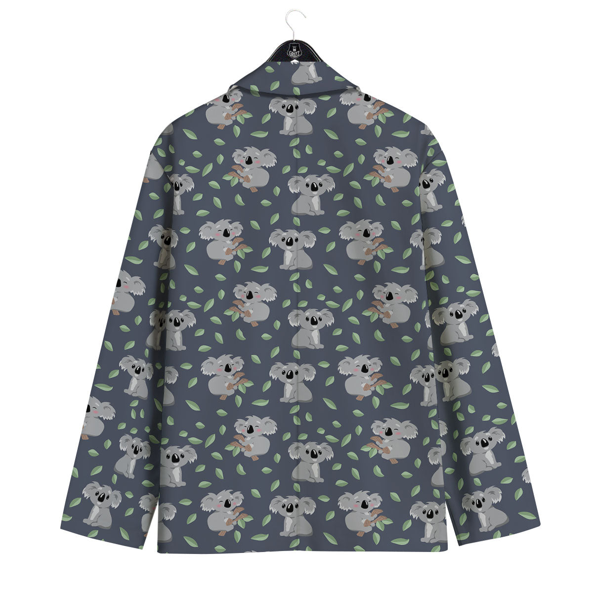 Koala Grey Print Pattern Men's Sport Coat-grizzshop