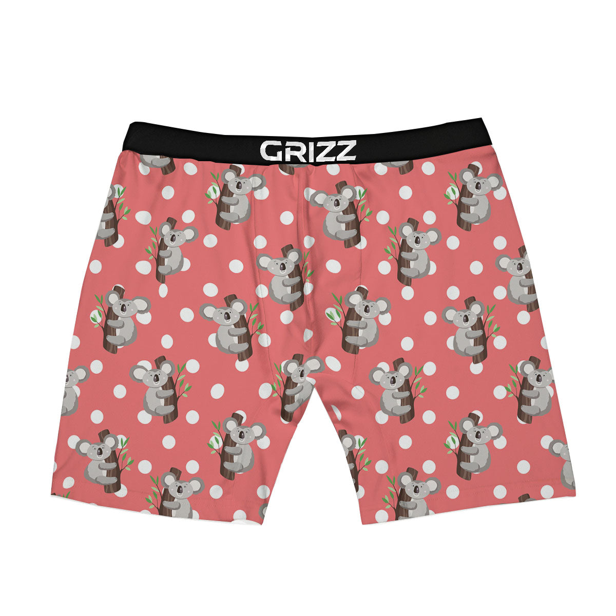 Koala Polka Dot Print Pattern Boxer Briefs-grizzshop