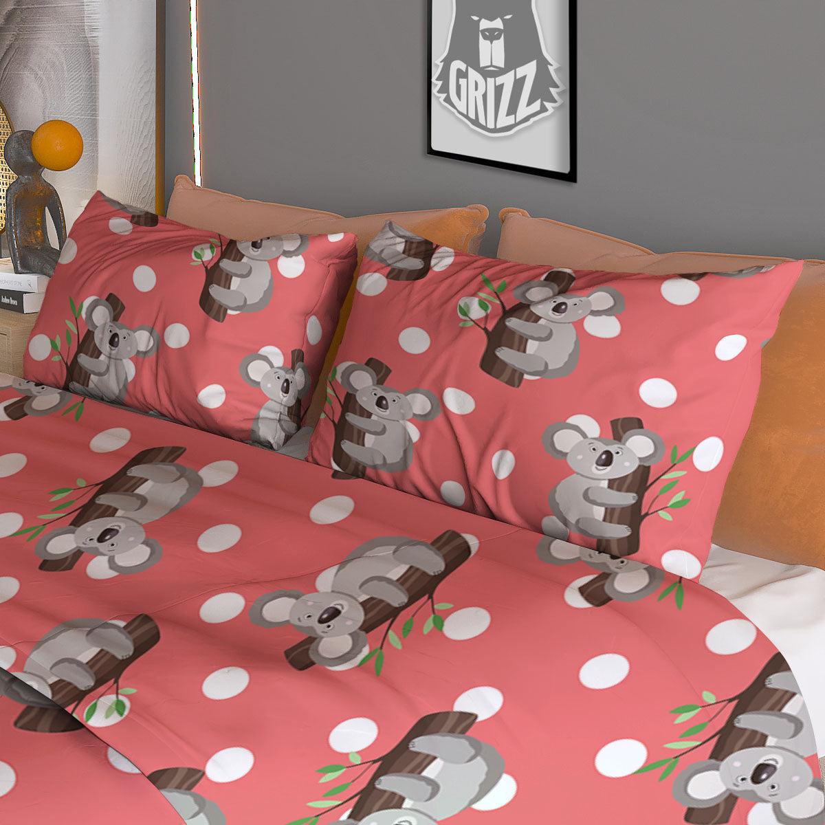 Lavender Watercolor Print Pattern Duvet Cover Bedding Set