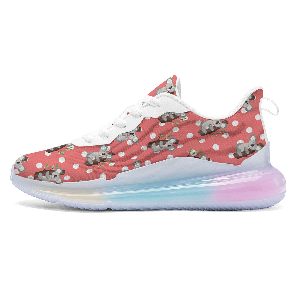 Koala Polka Dot Print Pattern Running Sneakers-grizzshop