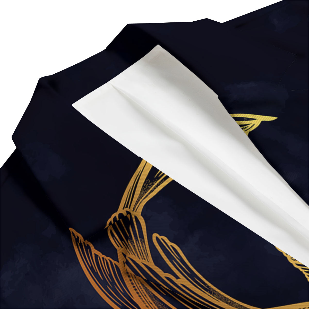 Koi Carp Golden Spiritual Print Men's Blazer-grizzshop