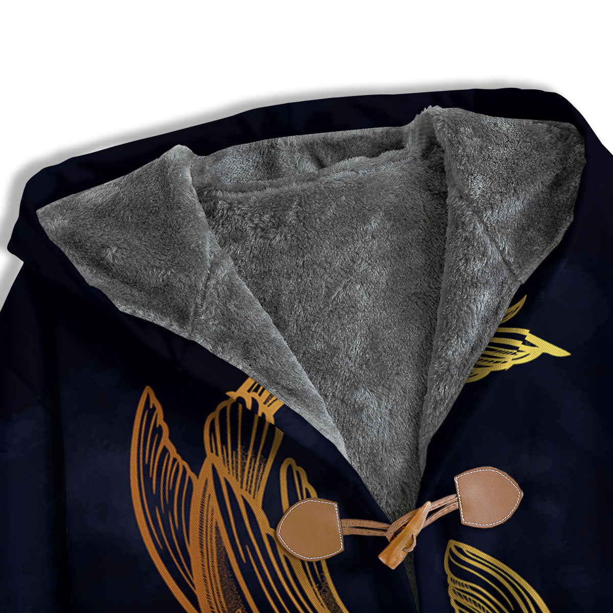 Koi Carp Golden Spiritual Print Men's Windbreaker Jacket-grizzshop