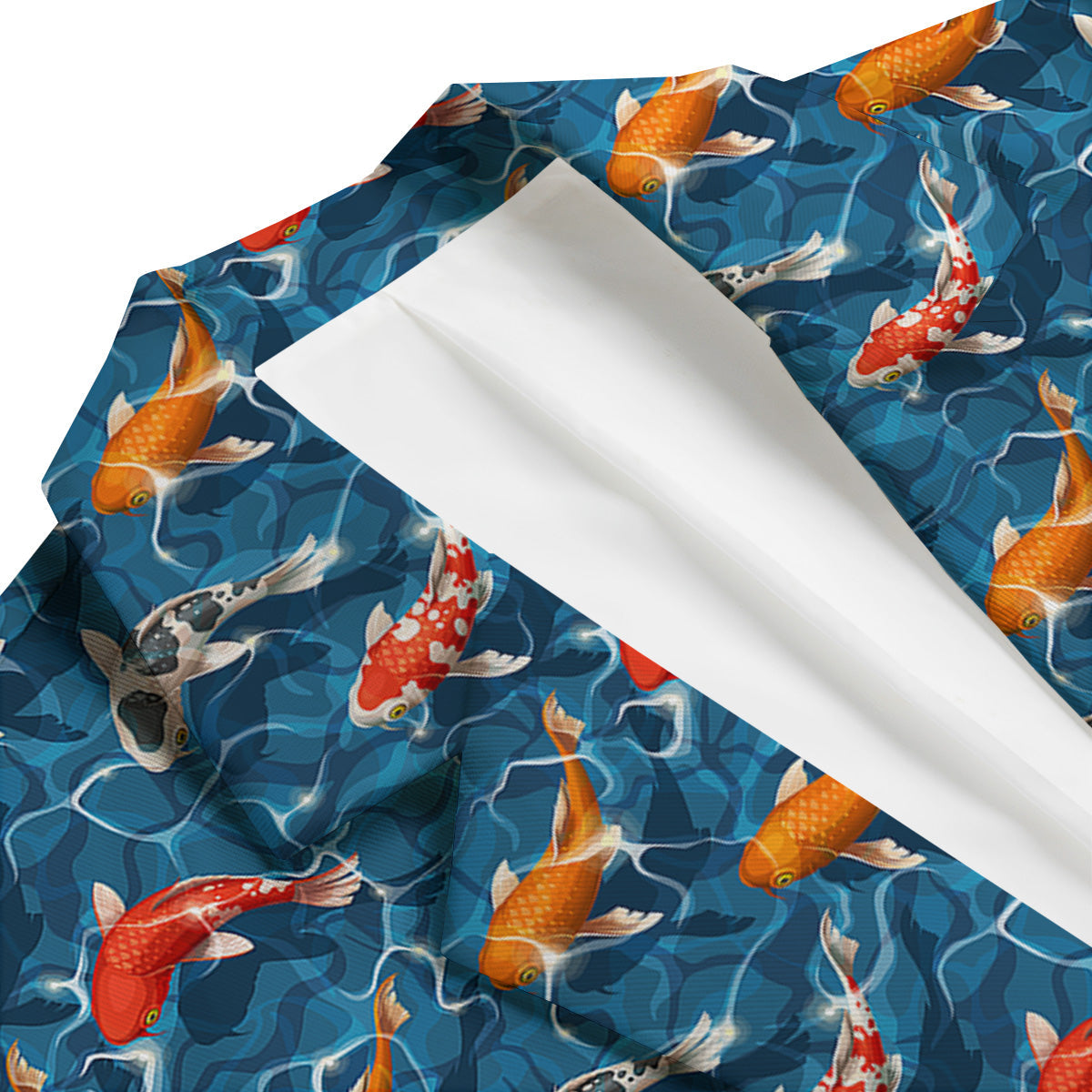Koi Carps Print Pattern Men's Blazer-grizzshop
