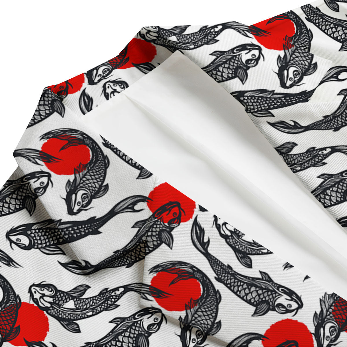 Koi Fish Carp Japanese Print Pattern Men's Blazer-grizzshop