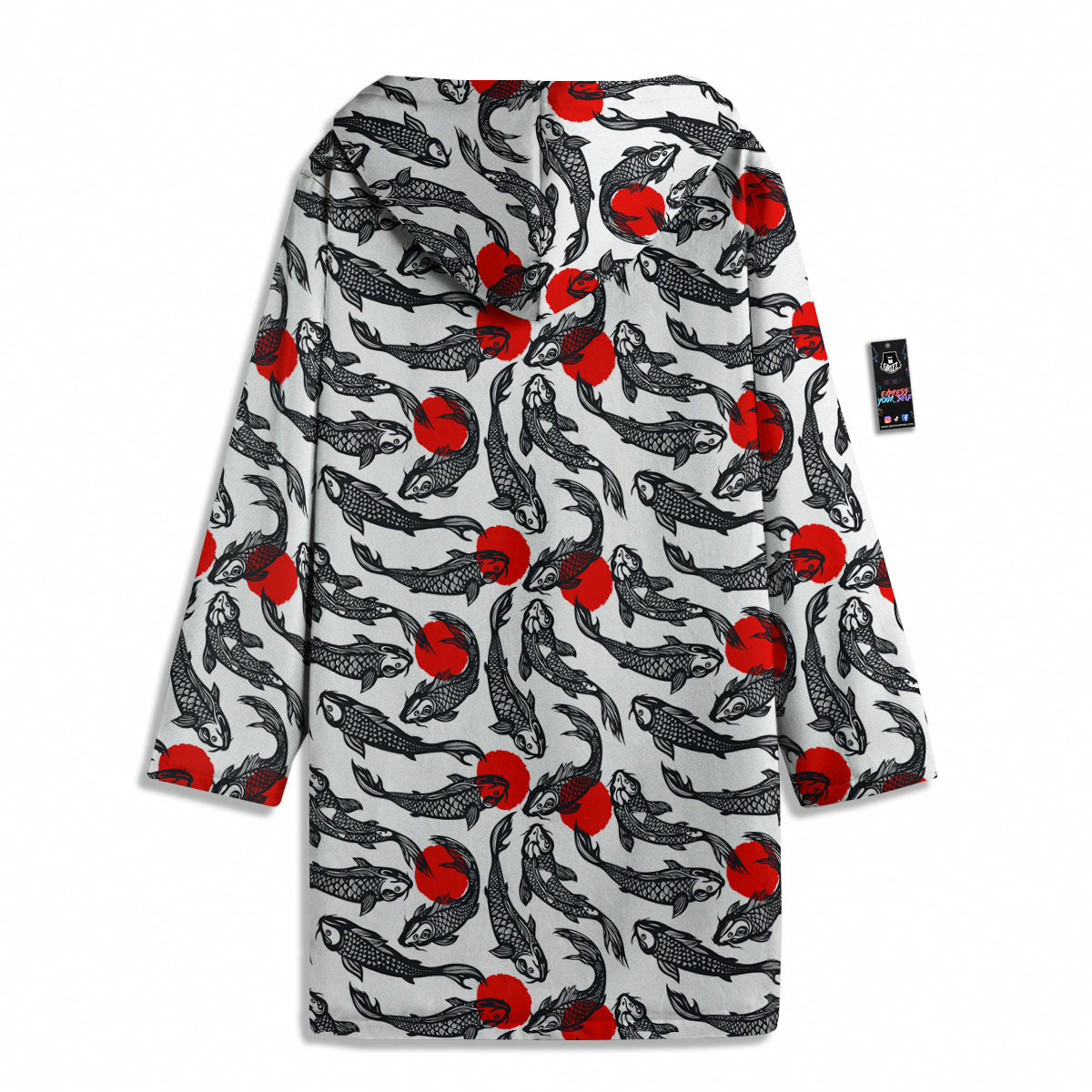 Koi Fish Carp Japanese Print Pattern Men's Windbreaker Jacket-grizzshop