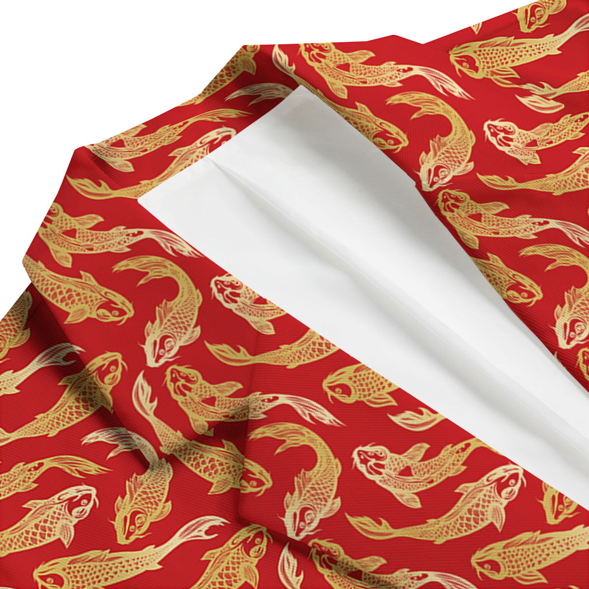 Koi Fish Chinese Print Pattern Men's Blazer-grizzshop