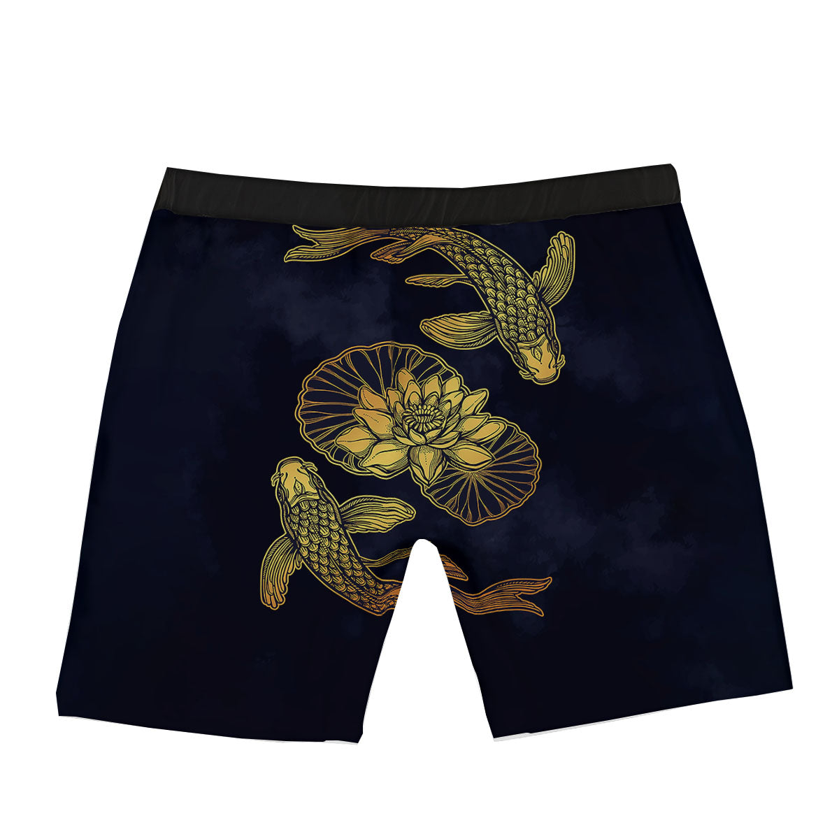 Koi Fish Golden Spiritual Print Boxer Briefs-grizzshop