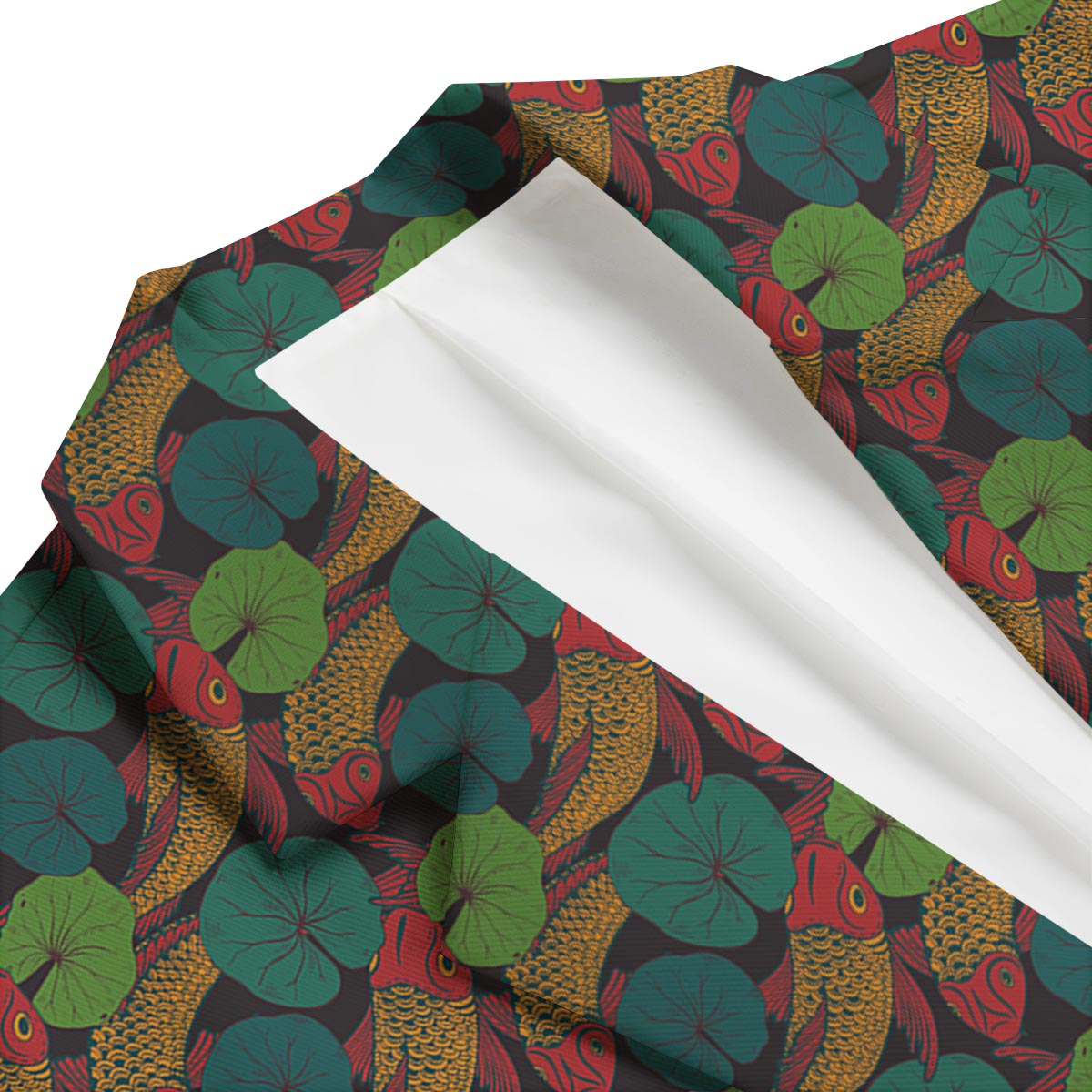 Koi Fish Print Pattern Men's Blazer-grizzshop