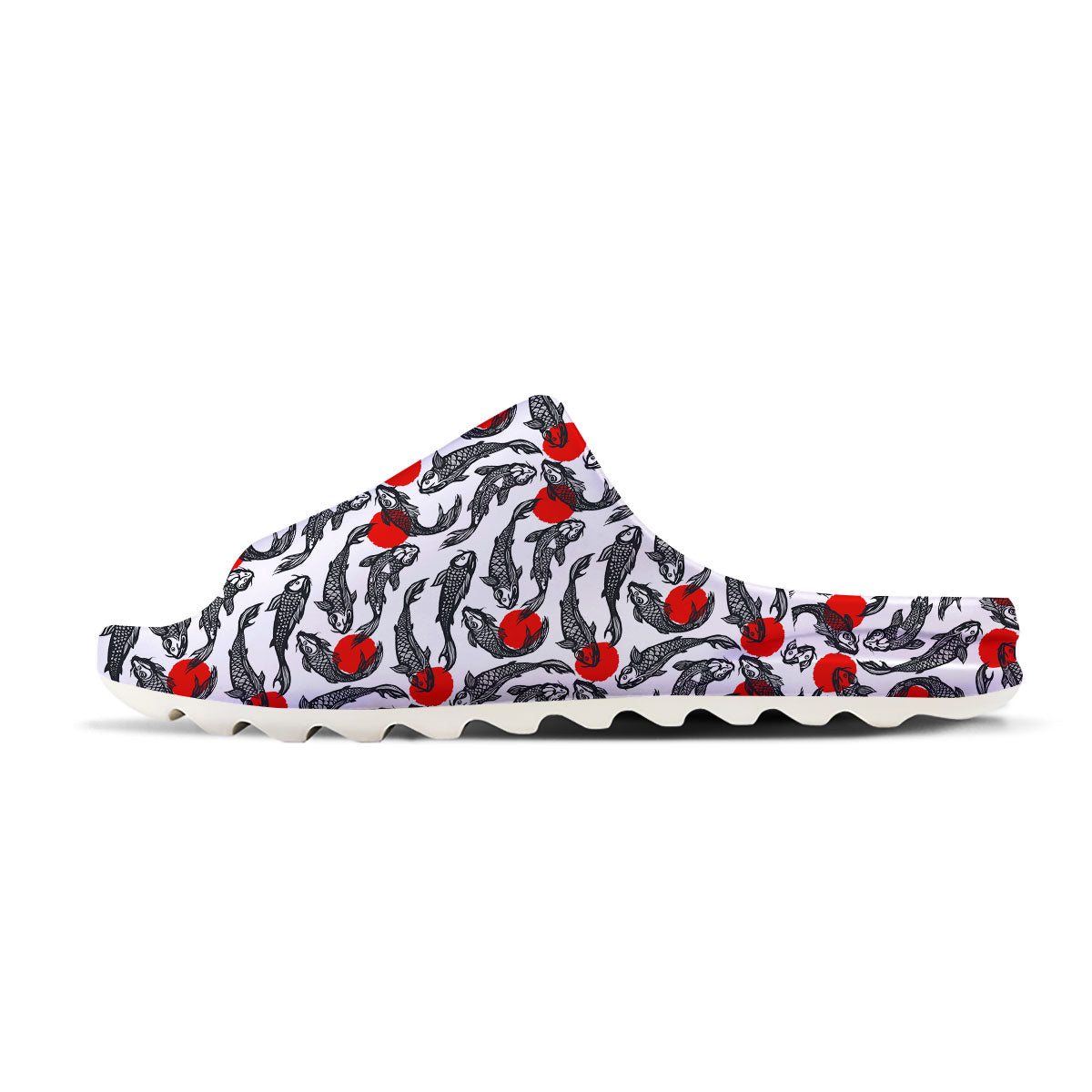 Koi Fish Carp Japanese Print Pattern Sandals-grizzshop