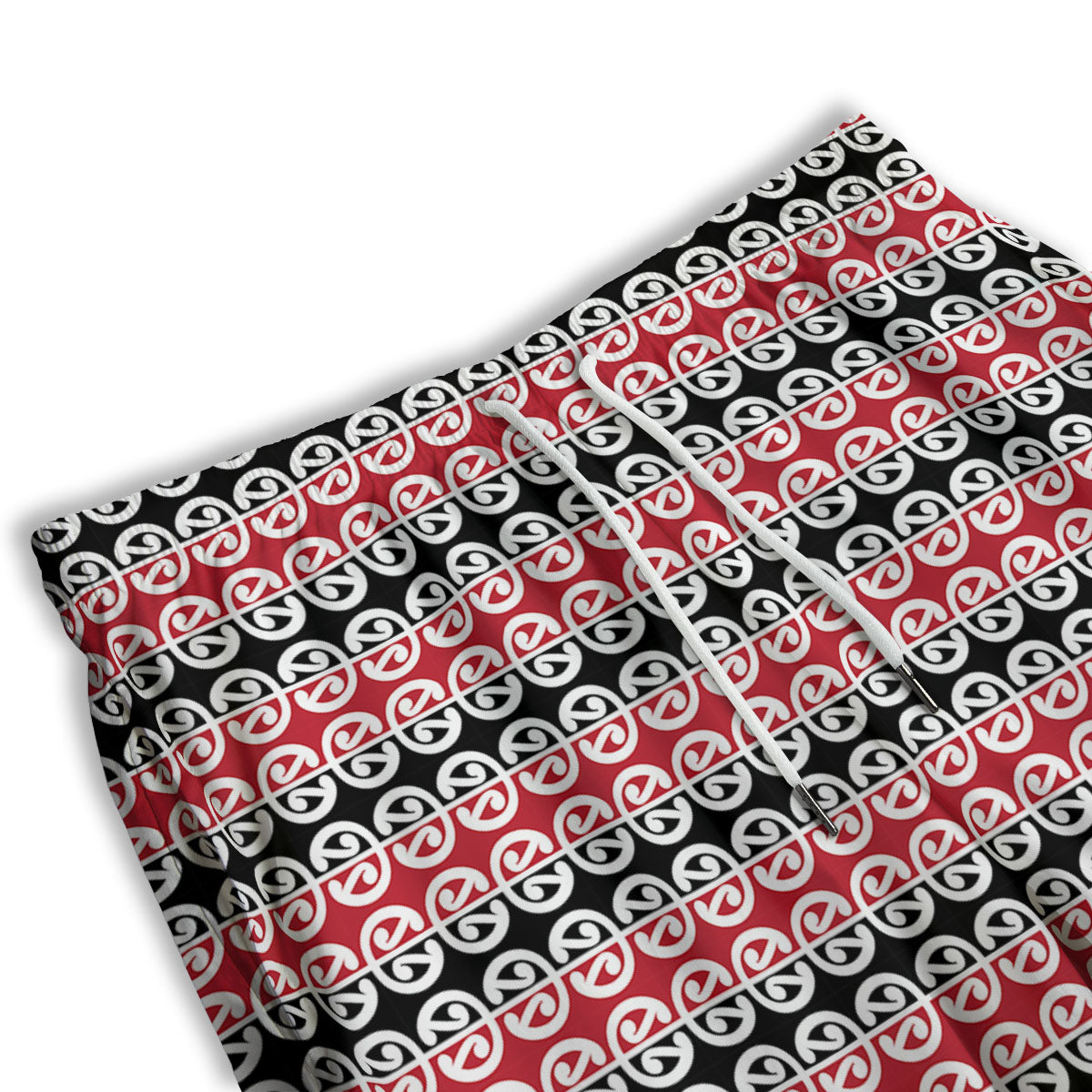 Kowhaiwhai Maori Print Pattern Men's Athletic Shorts