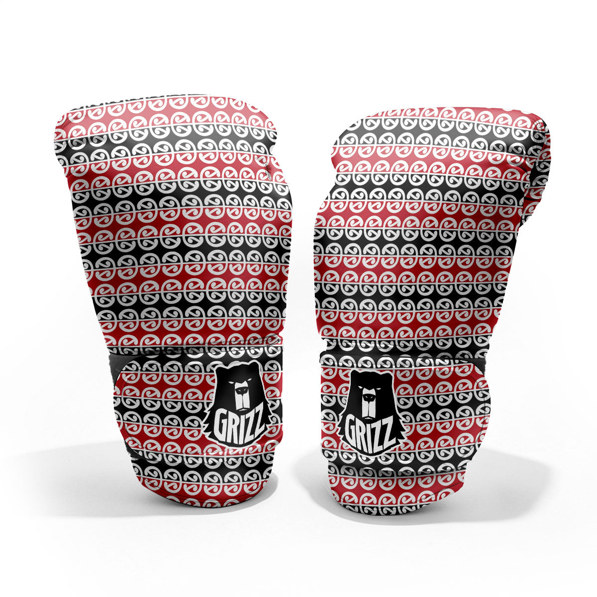 Kowhaiwhai Maori Print Pattern Pro Boxing Glove