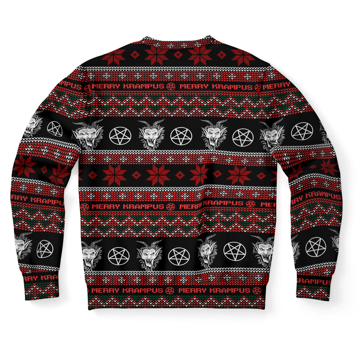 Krampus Merry Hexmas Pattern Ugly Christmas Sweater-grizzshop