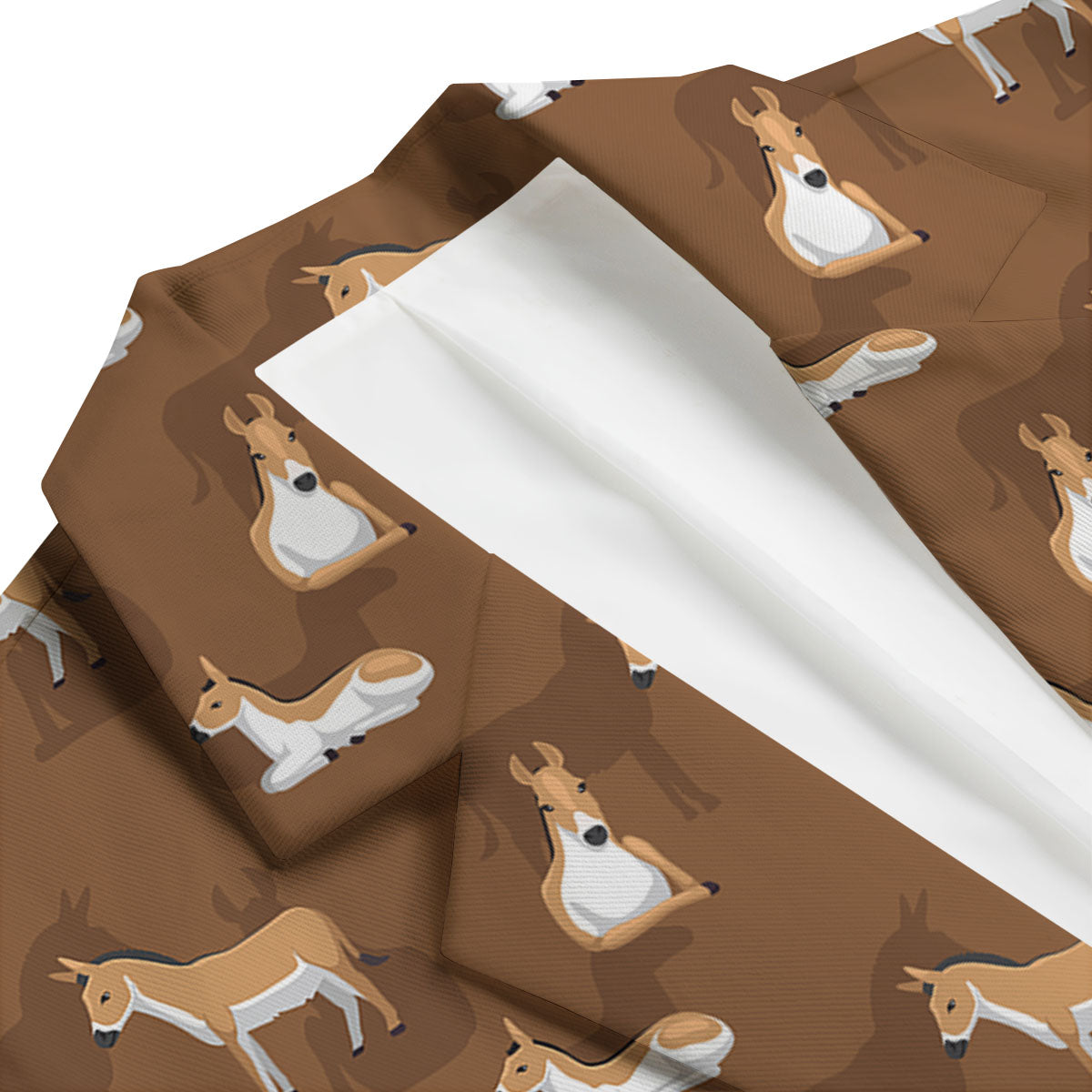 Kulan Donkey Cartoon Print Pattern Men's Blazer-grizzshop