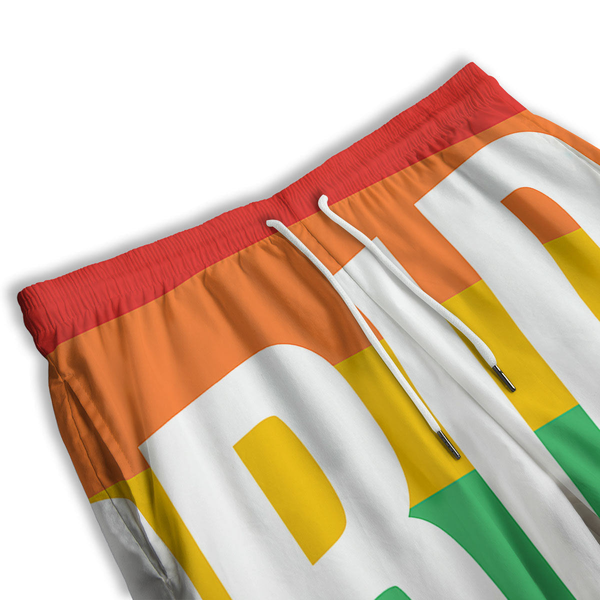 LGBT Pride Flag Pattern Print Men's Athletic Shorts