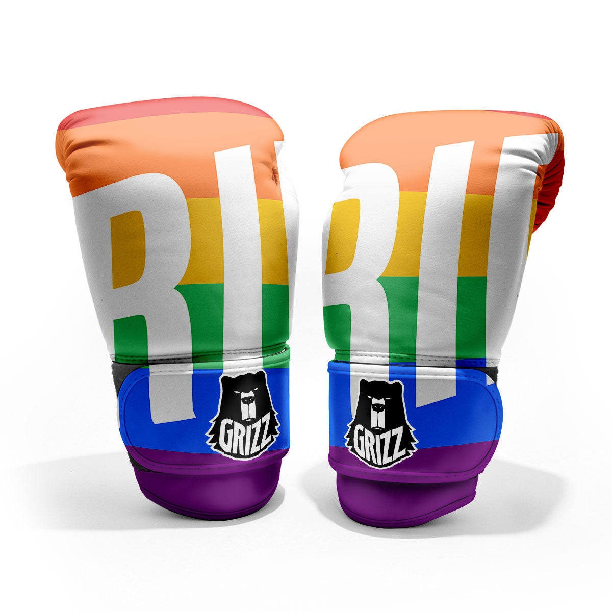 LGBT Pride Flag Pattern Print Pro Boxing Glove
