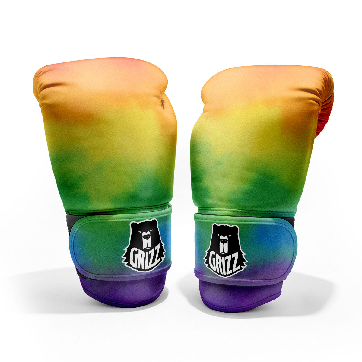 LGBT Pride Watercolor Rainbow Print Pro Boxing Glove