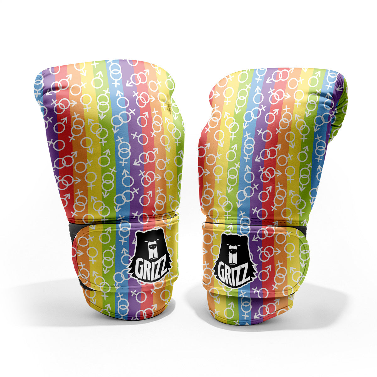 LGBT Symbols Rainbow Print Pattern Pro Boxing Glove