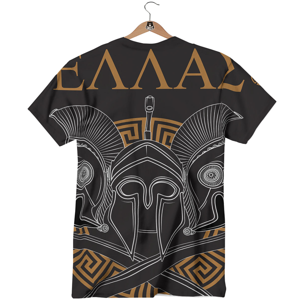 Labe Spartan Molon Print T-Shirt-grizzshop