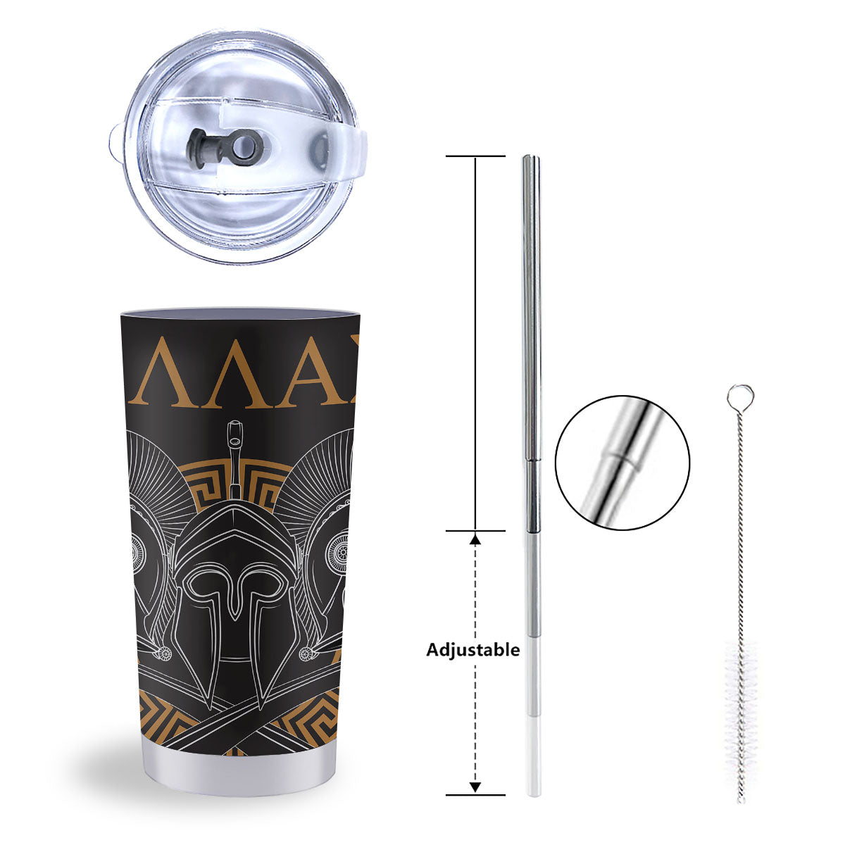Labe Spartan Molon Print Tumbler-grizzshop