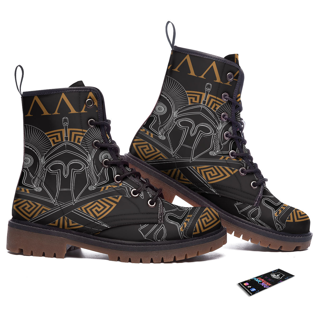 Labe Spartan Molon Print Work Boots-grizzshop