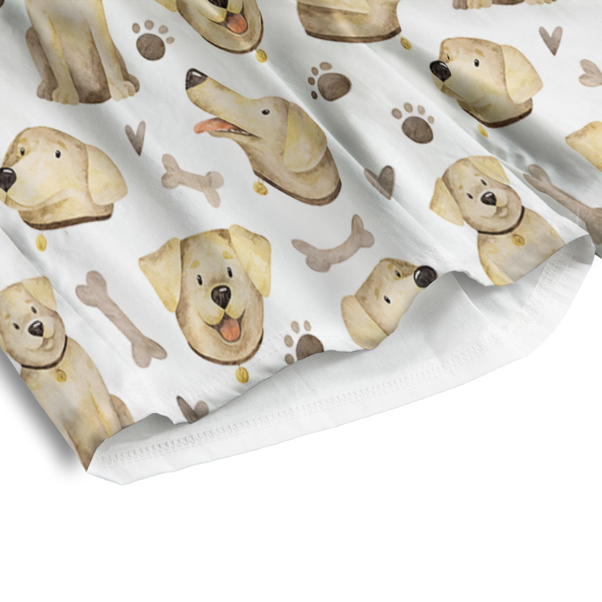 Labrador Retriever Happy Print Pattern Men's Athletic Shorts