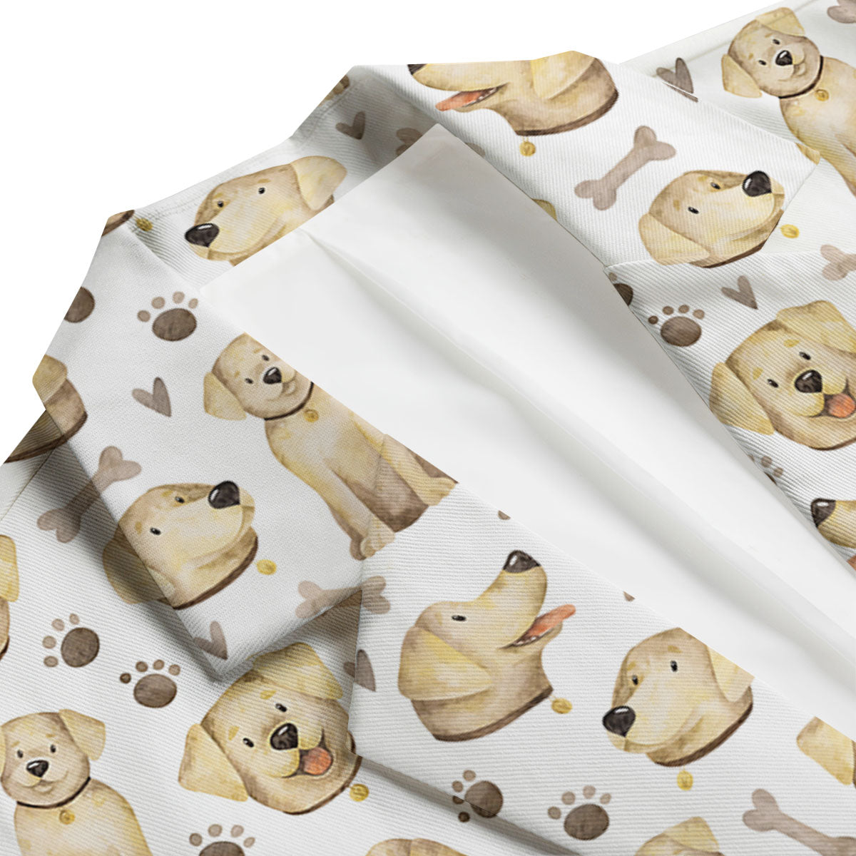 Labrador Retriever Happy Print Pattern Men's Blazer-grizzshop