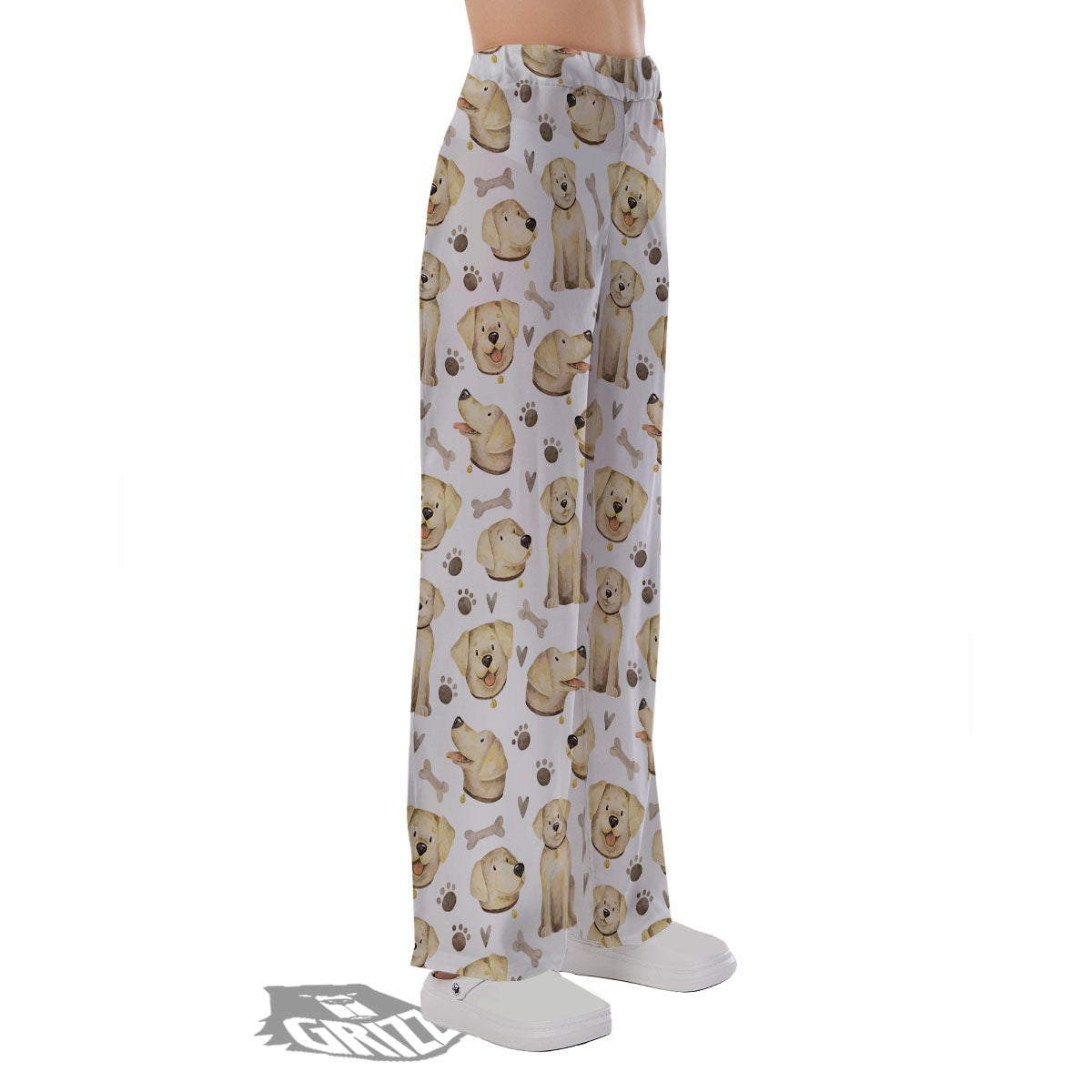 Labrador Retriever Happy Print Pattern Pajama Pants-grizzshop
