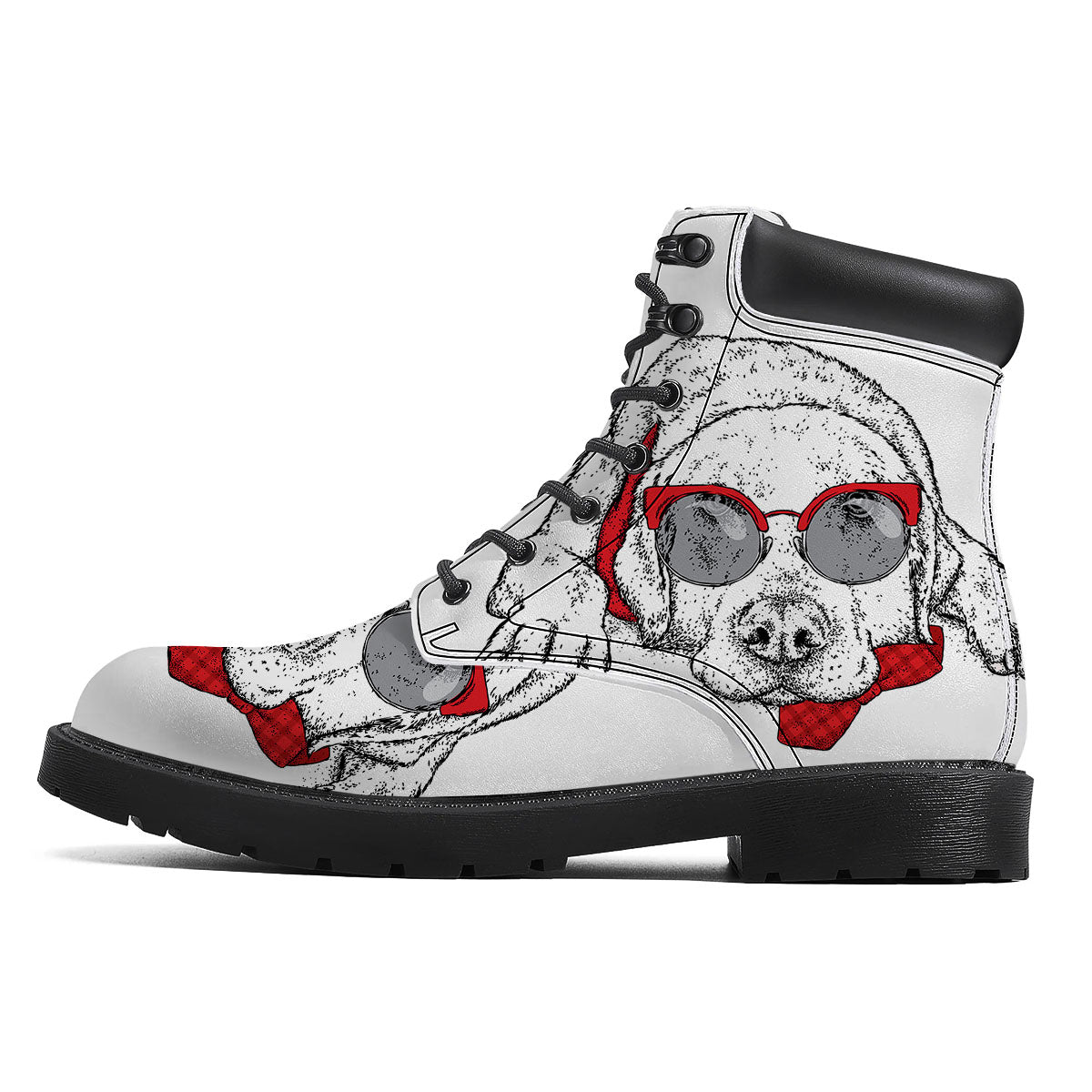 Labrador Retriever Hipster Print Boots-grizzshop