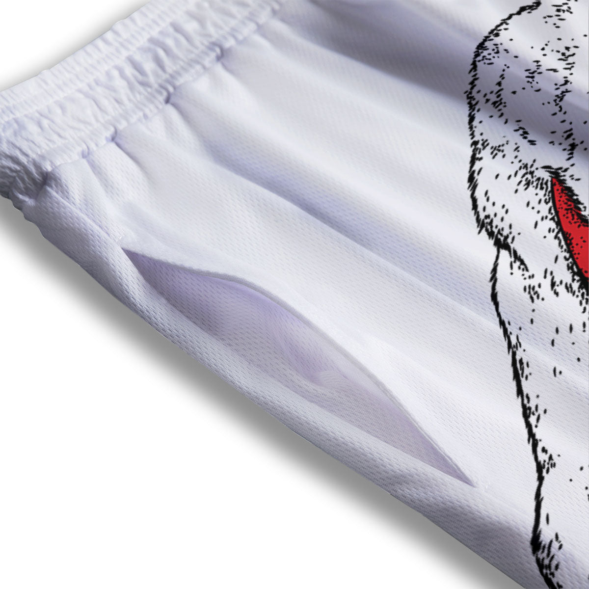 Labrador Retriever Hipster Print Mesh Shorts