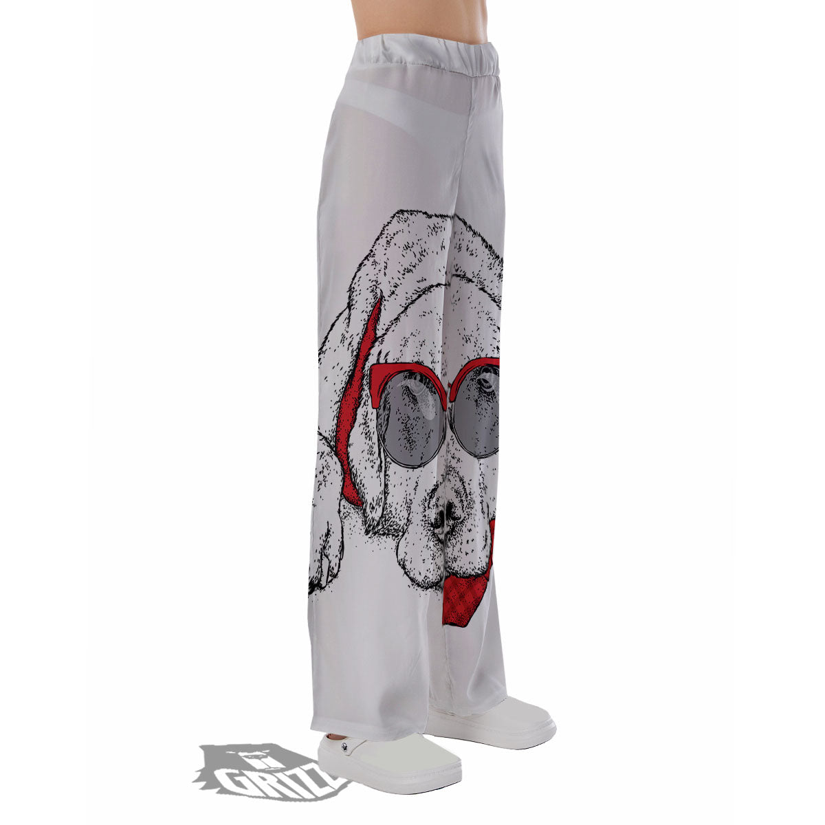 Labrador Retriever Hipster Print Pajama Pants-grizzshop