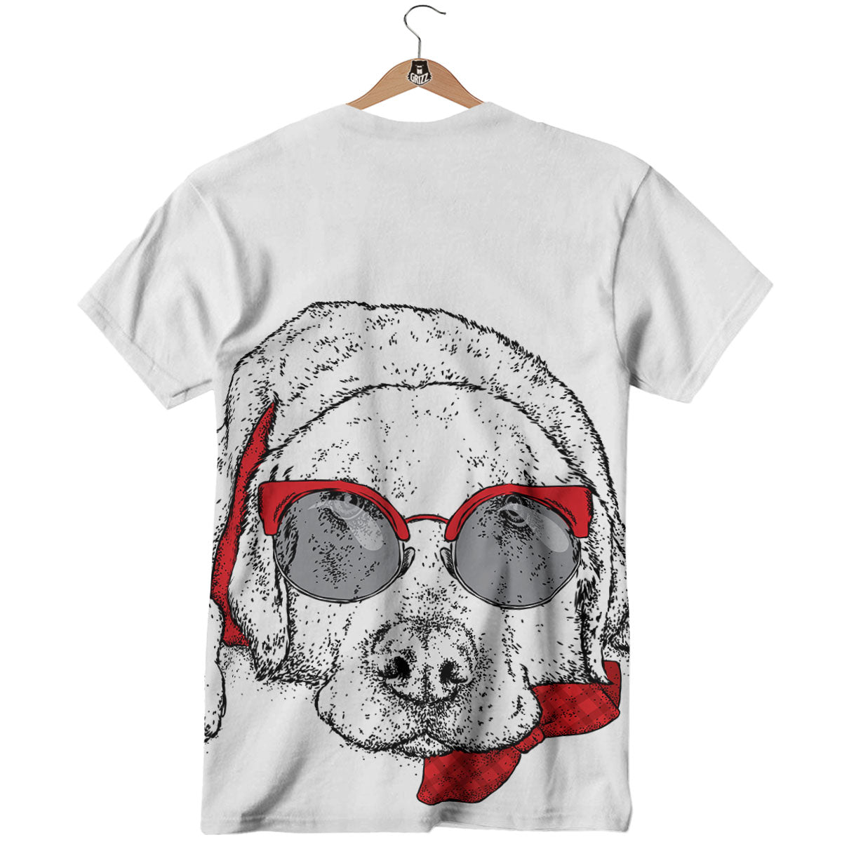 Labrador Retriever Hipster Print T-Shirt-grizzshop