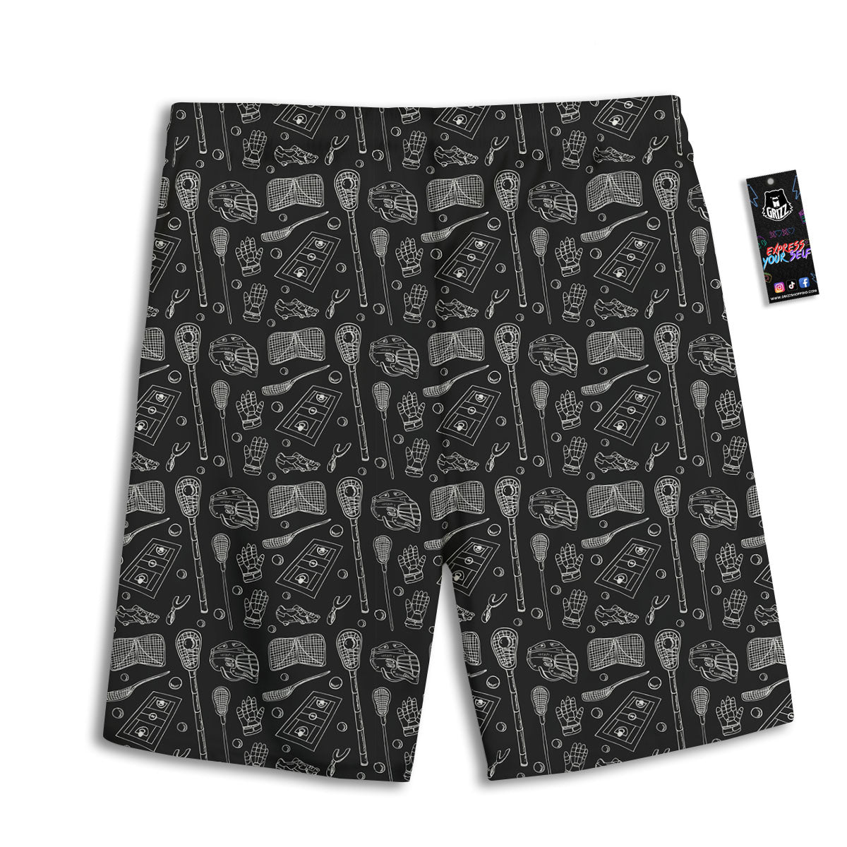 Mexican Skull Cinco de Mayo Print Men's Athletic Shorts