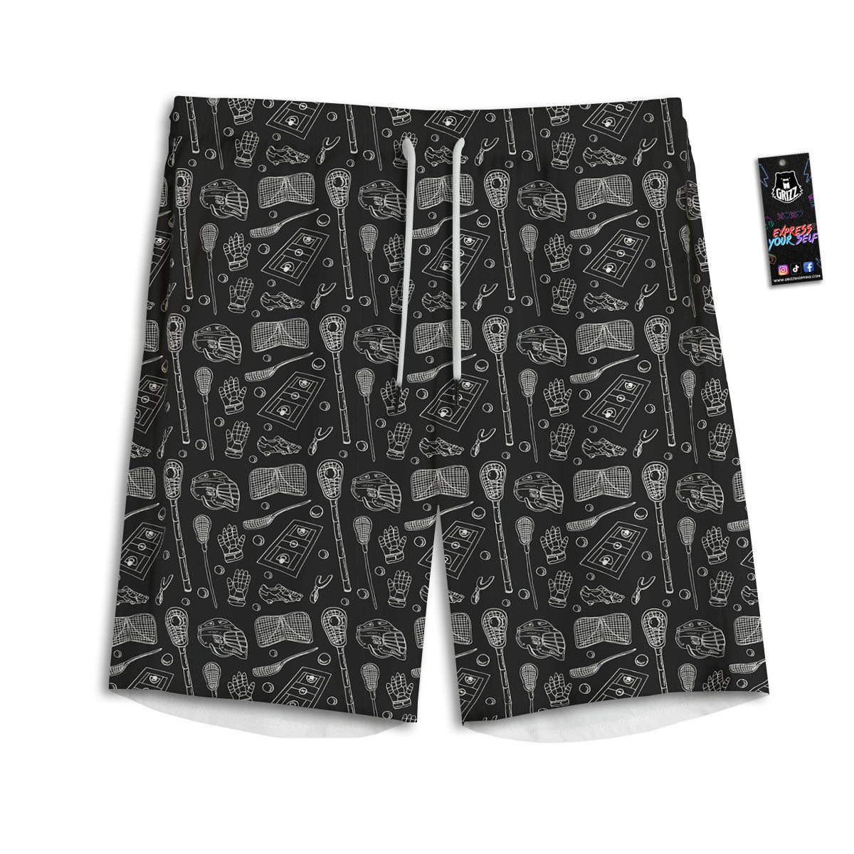 Mexican Skull Cinco de Mayo Print Men's Athletic Shorts