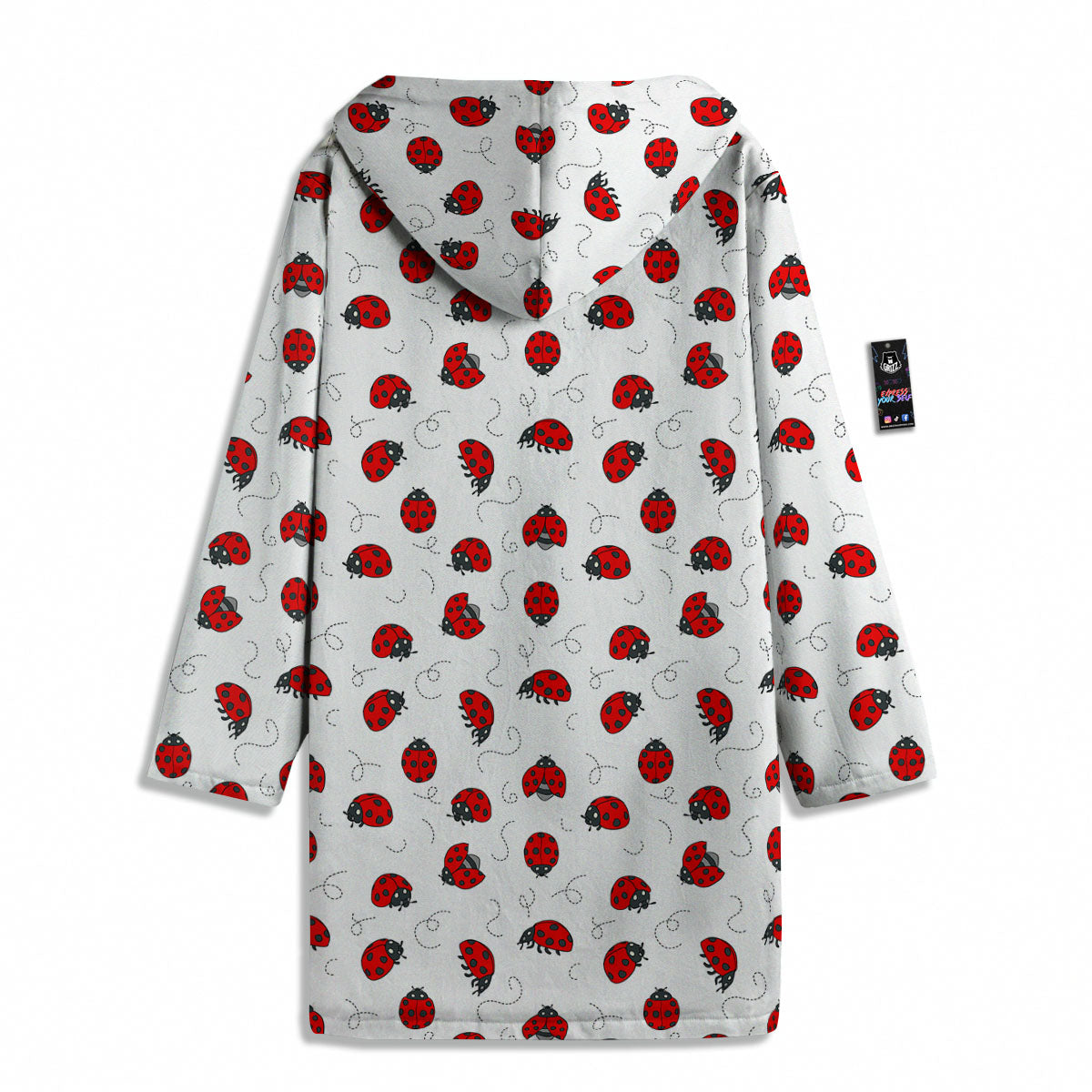 Ladybird Cartoon Print Pattern Men's Windbreaker Jacket-grizzshop
