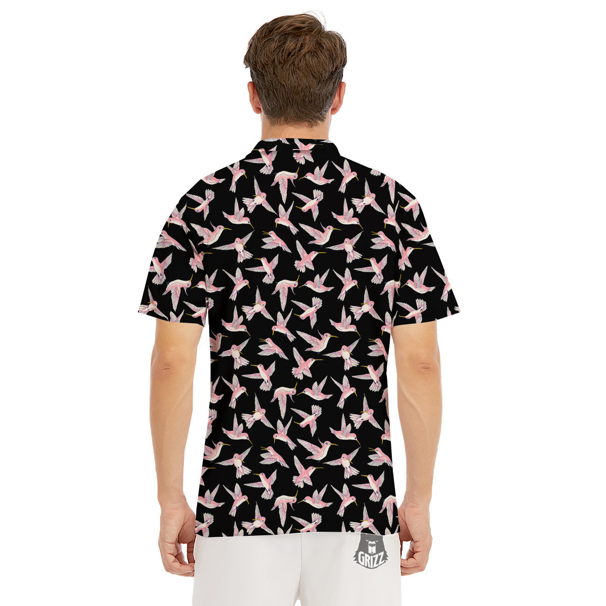 Ladybird Cute Print Pattern Men's Golf Shirts-grizzshop