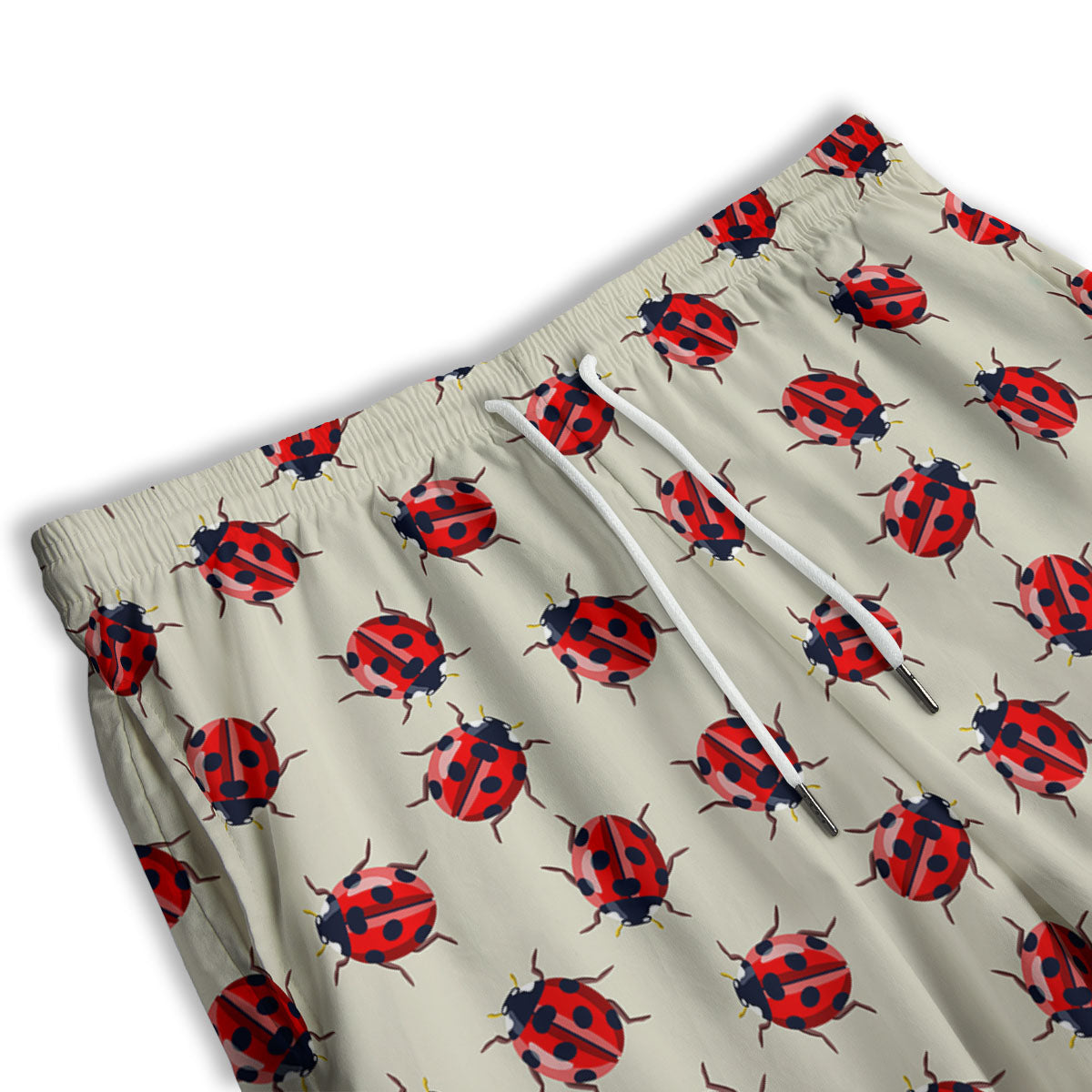 Ladybird Little Print Pattern Men's Athletic Shorts