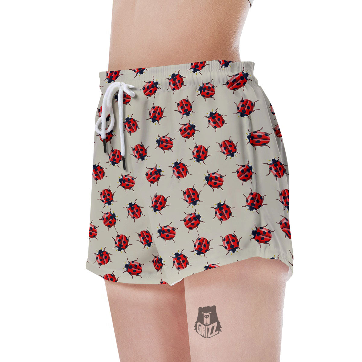 Ladybird Little Print Pattern Women's Shorts-grizzshop