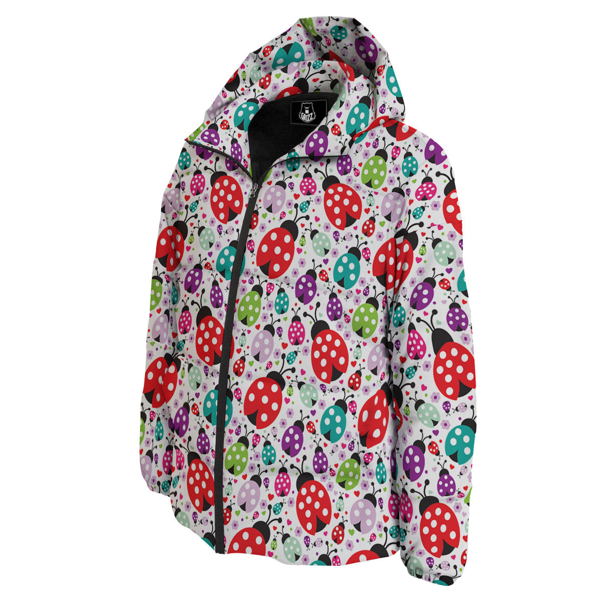 Ladybug Cute Print Pattern Down Jacket-grizzshop
