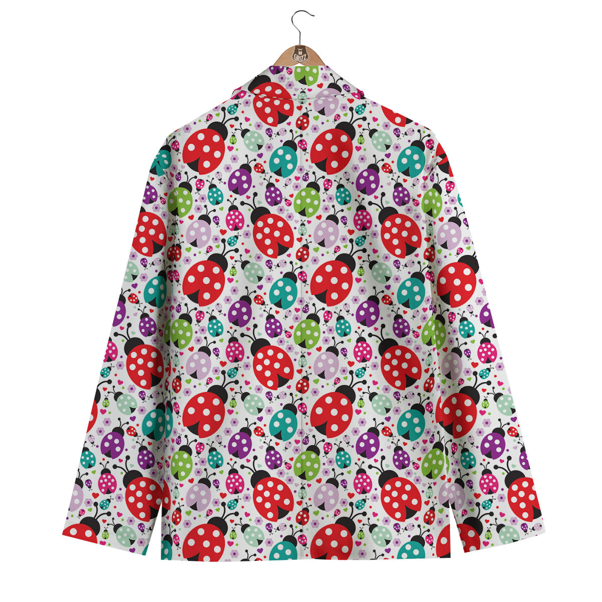 Ladybug Cute Print Pattern Men's Blazer-grizzshop