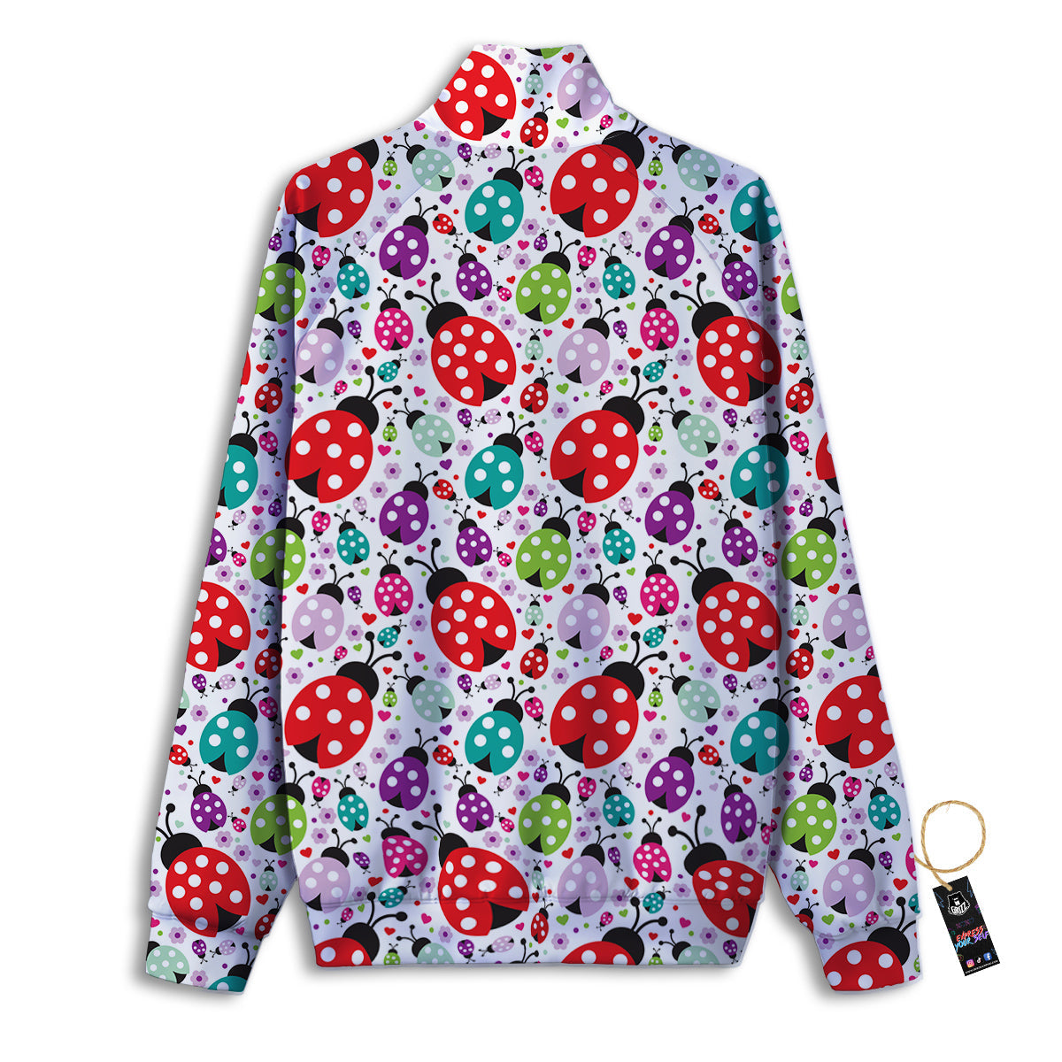 Ladybug Cute Print Pattern Track Jacket-grizzshop