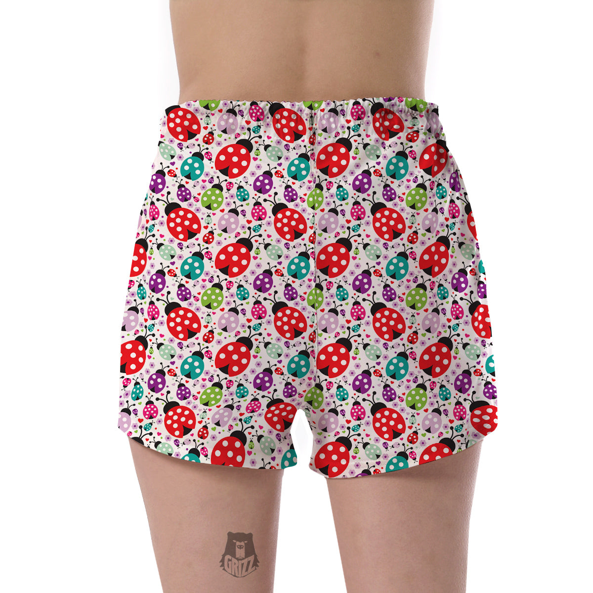 Ladybug Cute Print Pattern Women's Shorts-grizzshop